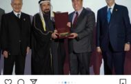 حاكم الشارقة يكرم المهندس فتحي عفانة تقديرا لمشاركتة للجامعة الأمريكية يوم الخريجين